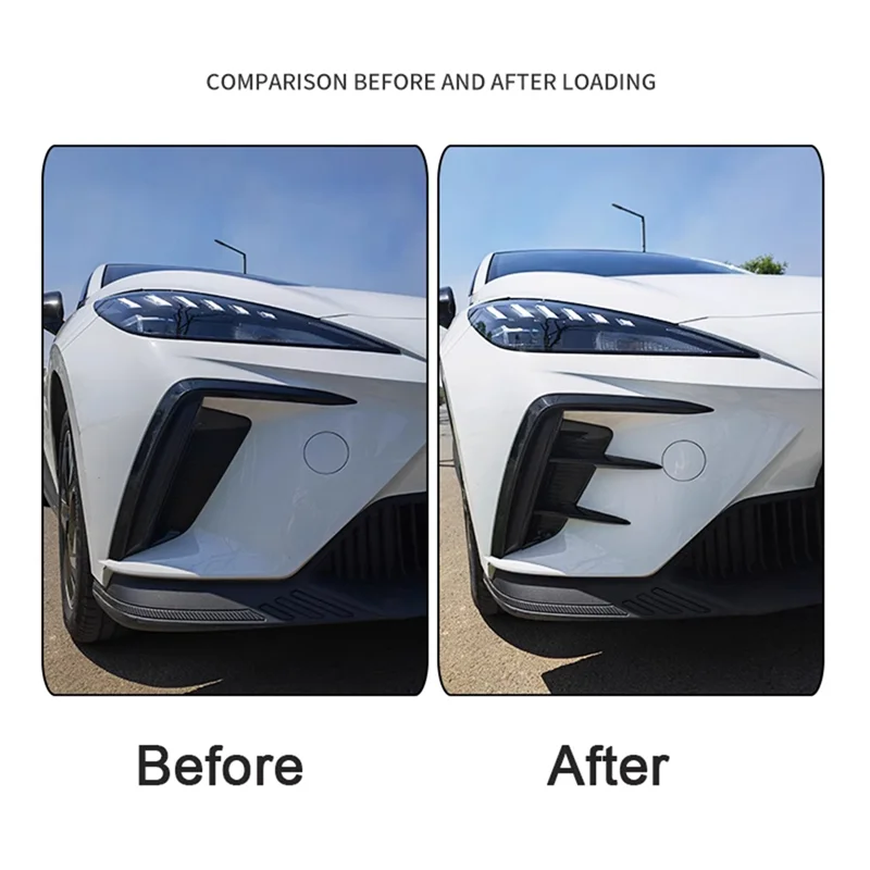 Car paraurti anteriore Spoiler Side Air Vent Trim Cover Trim per MG 4 MG4 EV Mulan 2023 accessori