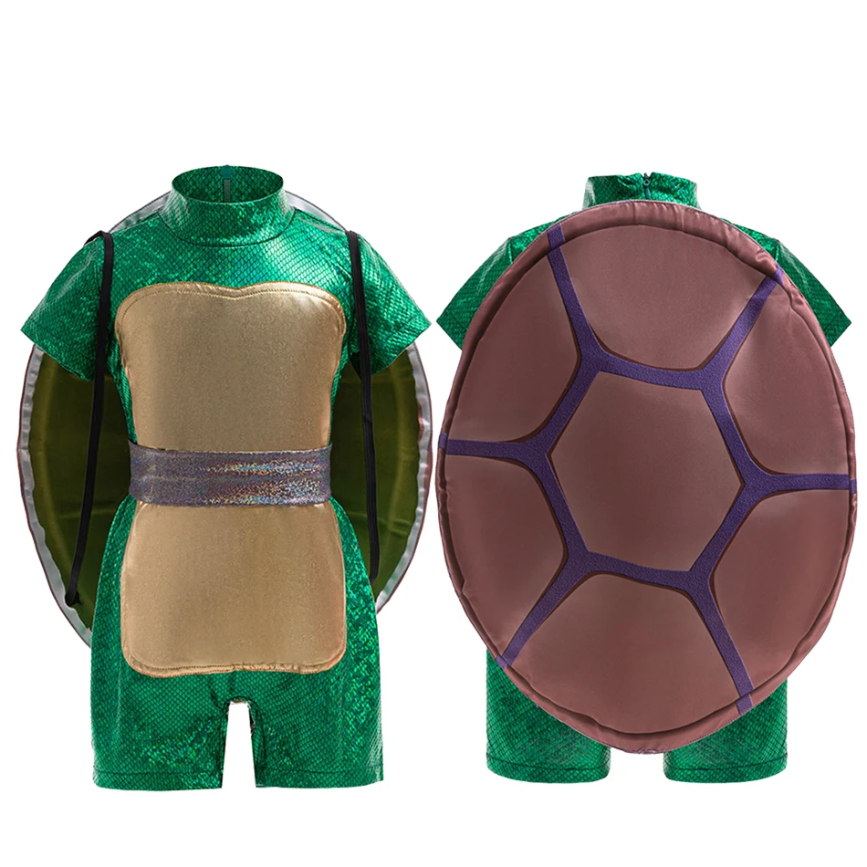 

Детский комплект одежды и ракушки на Хэллоуин, сценический костюм, классический аниме-черепаха, комплект для косплея для мальчиков