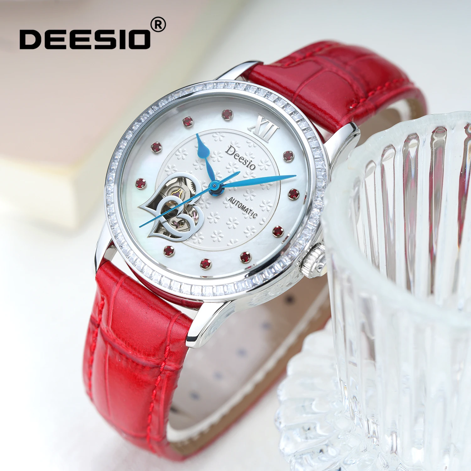 deesio-ladies'-mechanical-watch-elegant-ladies-stainless-steel-heart-shaped-hollow-dial-50m-waterproof-valentine's-day-gift