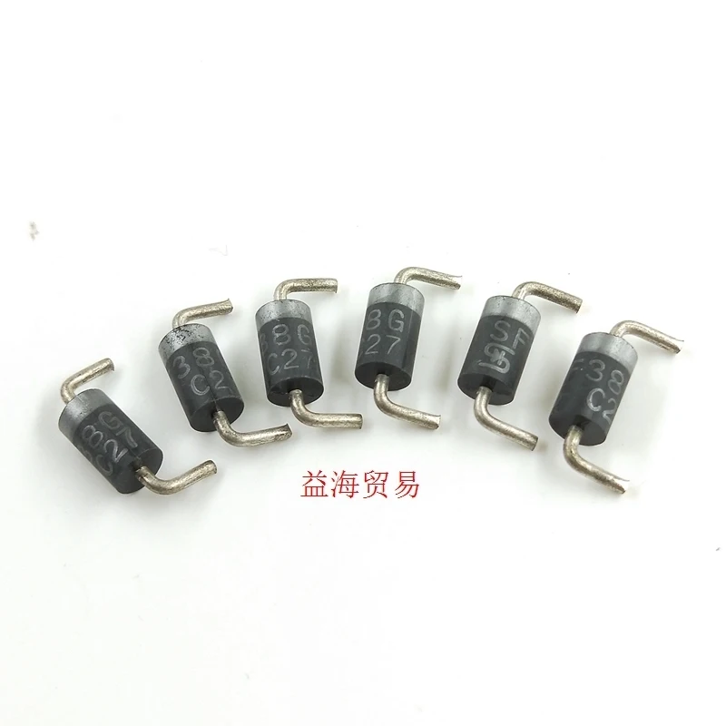 10PCS/LOT SF38G  Inline Diode  Fast Recovery Diode DO-27 Package SF38 Can Replace SF36G Bend and shape the feet