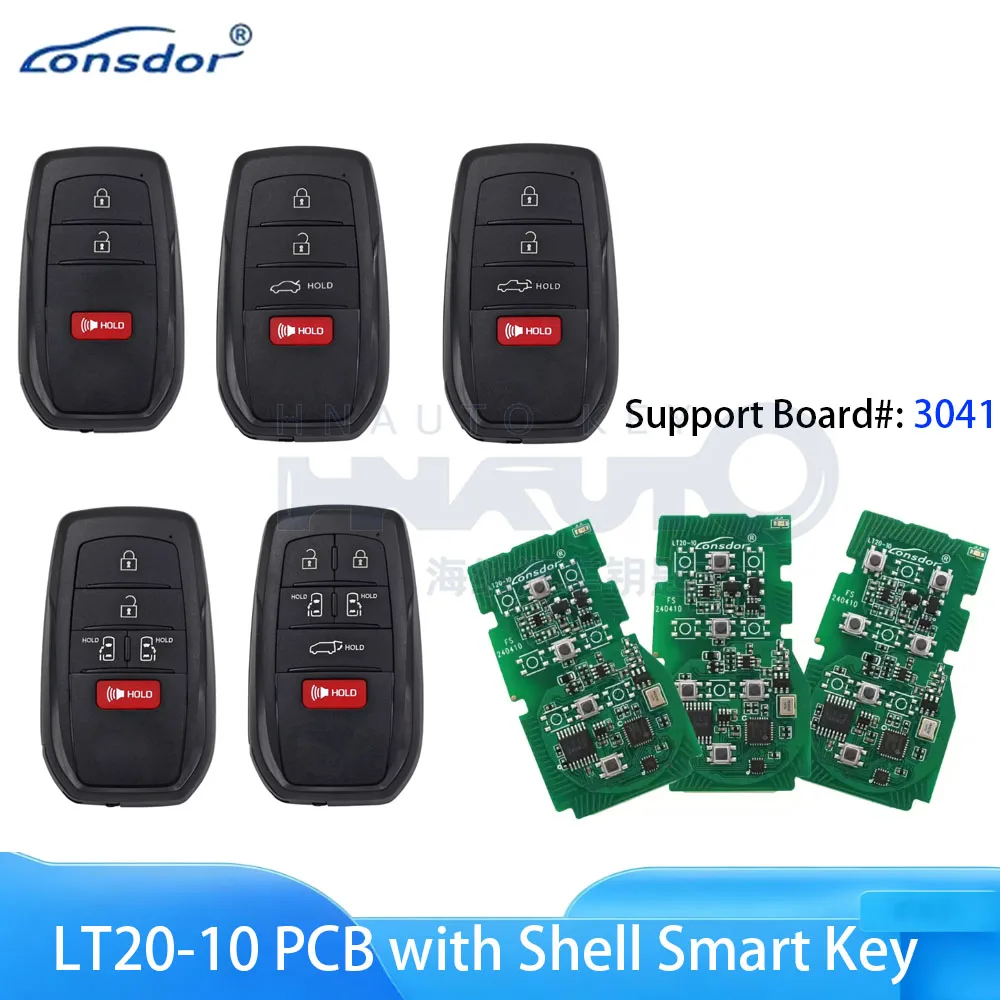 Lonsdor Smart Key LT20-10 For Lexus For Toyota Sienna Venza Tacoma Tundra BZ4X Remote Car Key Board 3041 Generate K518ISE KH100+