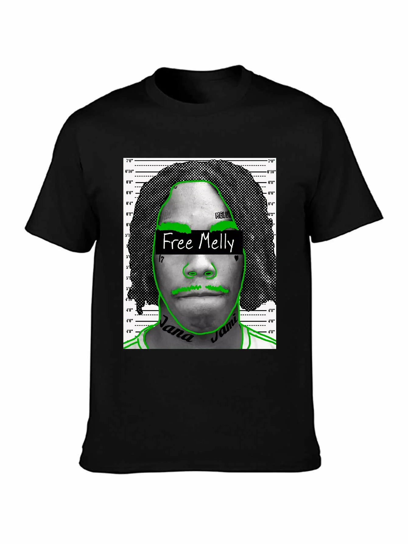 تي شيرت YNW Melly Free Melly - أسود