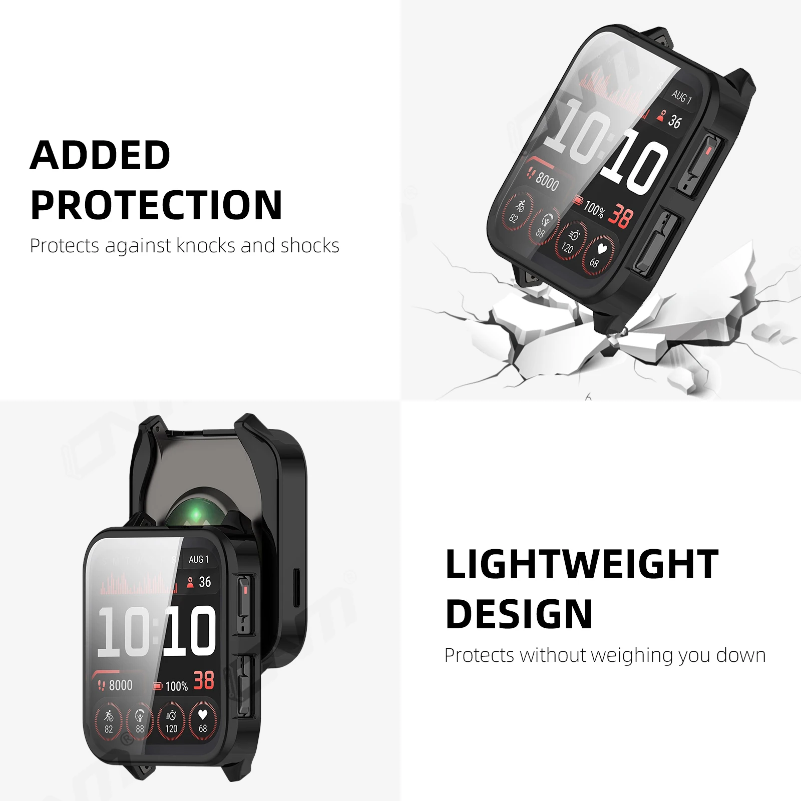 Garmin Venu X1 화면 보호기 케이스용 케이스 Venu X1 액세서리용 소프트 TPU 전방위 보호 범퍼 커버