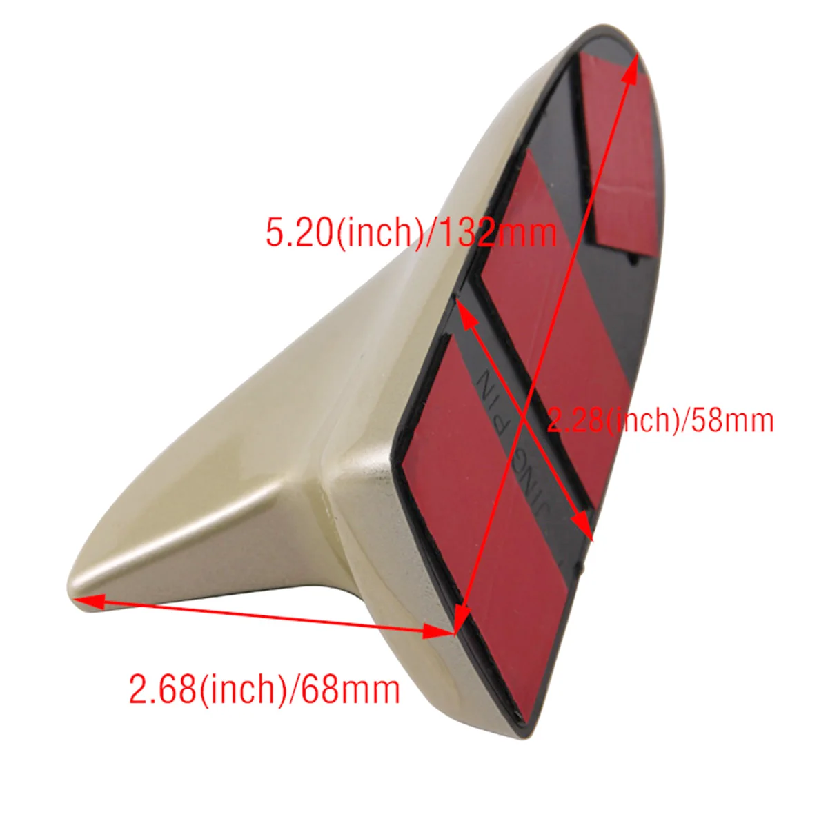 POSSBAY Car Antenna Auto External Decoration for Ford for Focus 2 3 Ecosport Fiesta Kuga Car Accessories Gold Shark Fin Aerials