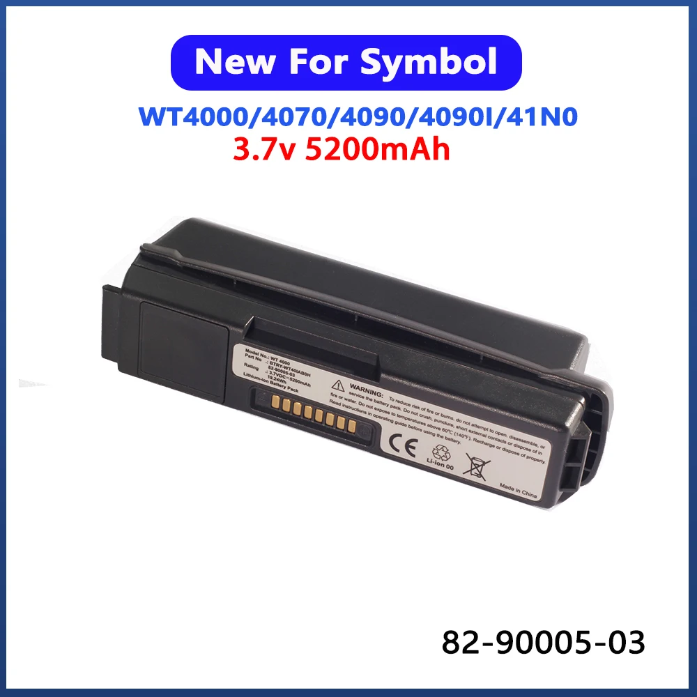 

5200mAh Large capacity battery for SYMBOL WT4000 WT4070 WT-4070 WT4090 WT-4090 WT4090i WT-4090OW WT41N082-90005-03 55-000166-01