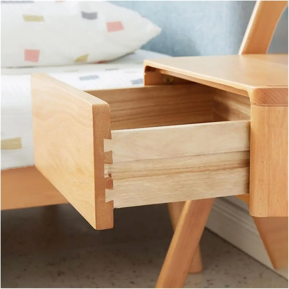 북유럽 스타일 원목 어린이 침실용 수납형 협탁