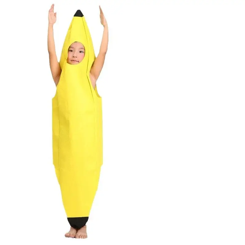 Banana COS Costume Fruit Themed Performance Suit for Adults Children's Day Celebration loween Par Outfit Unique Ensemble