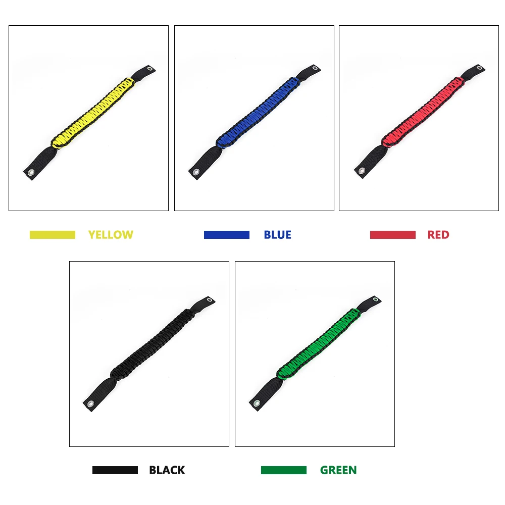 ZS-800D Nylon Grab Handles 1PC Handle Grip For Ford Bronco 2021-2024 2/4 Door Accessories Paracord Grip Handle BAG107