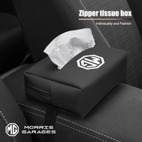 Leather Car Interior Tissue Box Hanging Toilet Paper Bag For MG HS MG4 EV Cyber X MARVEL R ZS ES5 ONE Cyberster MG3 MG5 MG7 MG6