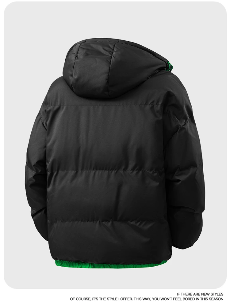 Men Winter Parka Windproof Cold Resistant Thick Casual Versatile Coat Simple Lightweight Hood Workwear Parkas Warm Quality Parka