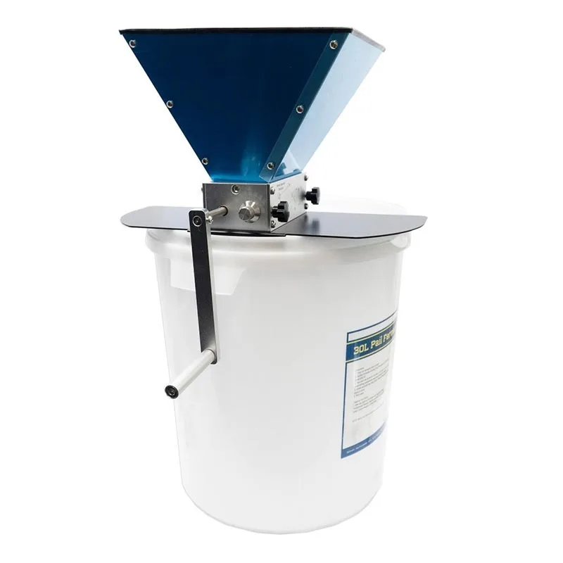 8-Speed Adjustable Two-Roller Malt Mill 3.5kg Hopper Stainless Steel for Homebrew Beer Making