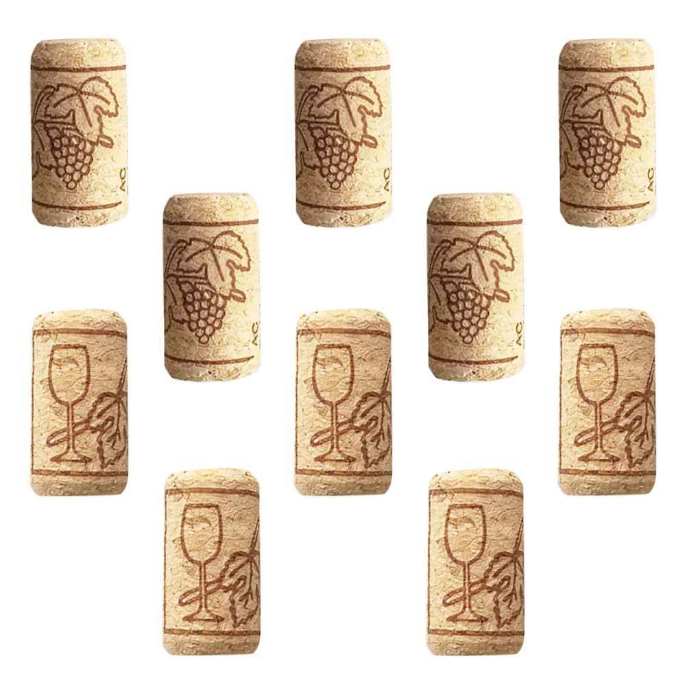 50pcs Cork Sealing Cork Bottle Stopper Bar Tool Bottle Closure Wooden Sealing Cover