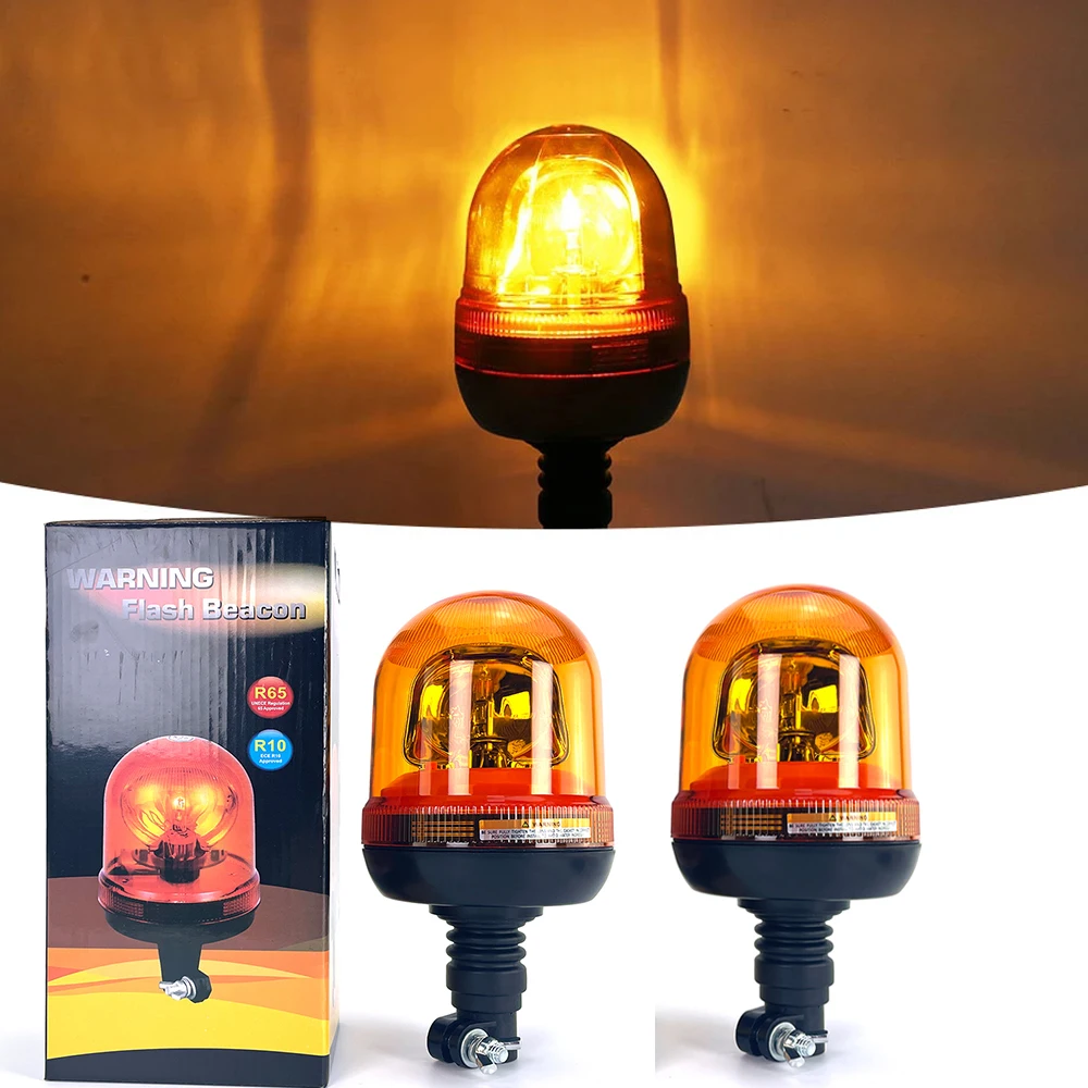 

1/2PCS 12V 24V Warning Emergency Halogen Strobe Light Flashing Agricultural Beacon Vehicle Truck Flashing Alarm Lamp Waterproof