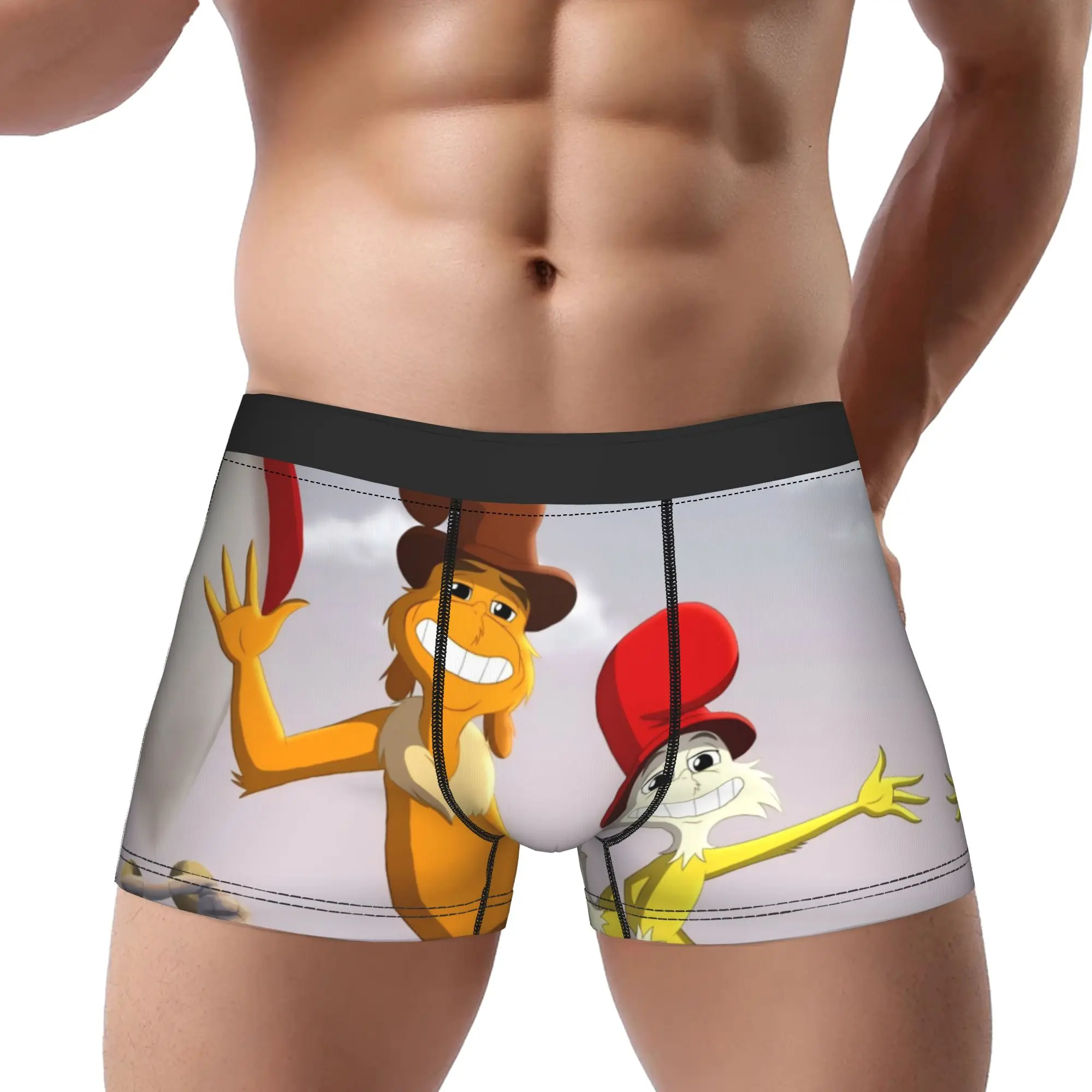 

Трусы Green Eggs and Ham, дышащие трусики, мужское нижнее белье, шорты с принтом, трусы-боксеры