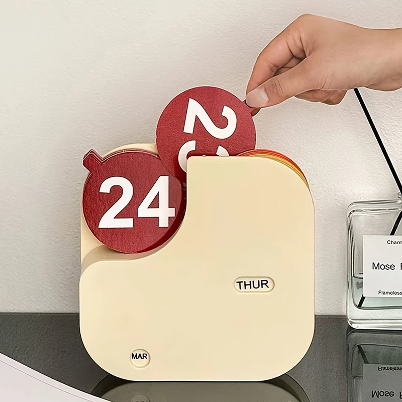 

Desktop Calendar With Flip Display Reusable Calendar For Each Year Day And Month Indicators Reusable Home Ornaments Gift