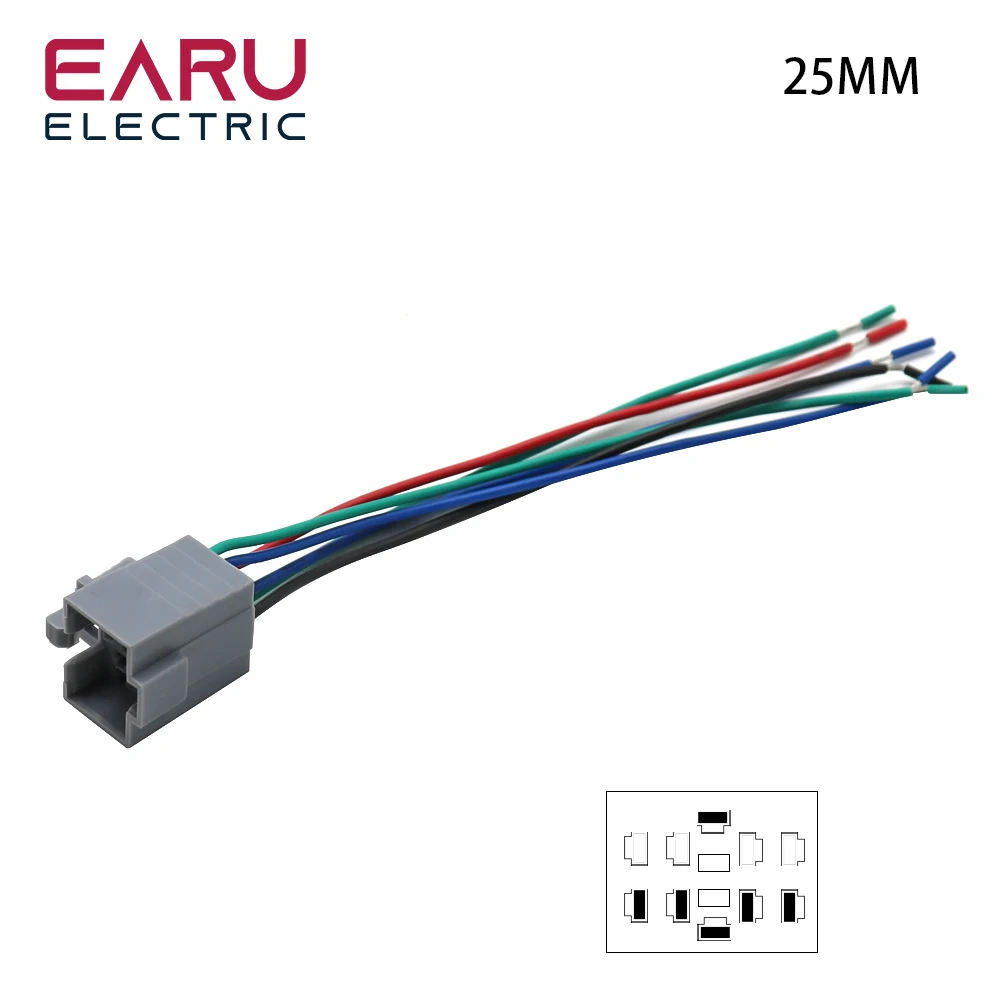 16Mm 19Mm 22Mm 25Mm Voedingskabel Connector Voor Metalen Drukknop Schakelaar Bedrading 2-6 Aders Stabiel Lamplicht Knop 15Cm