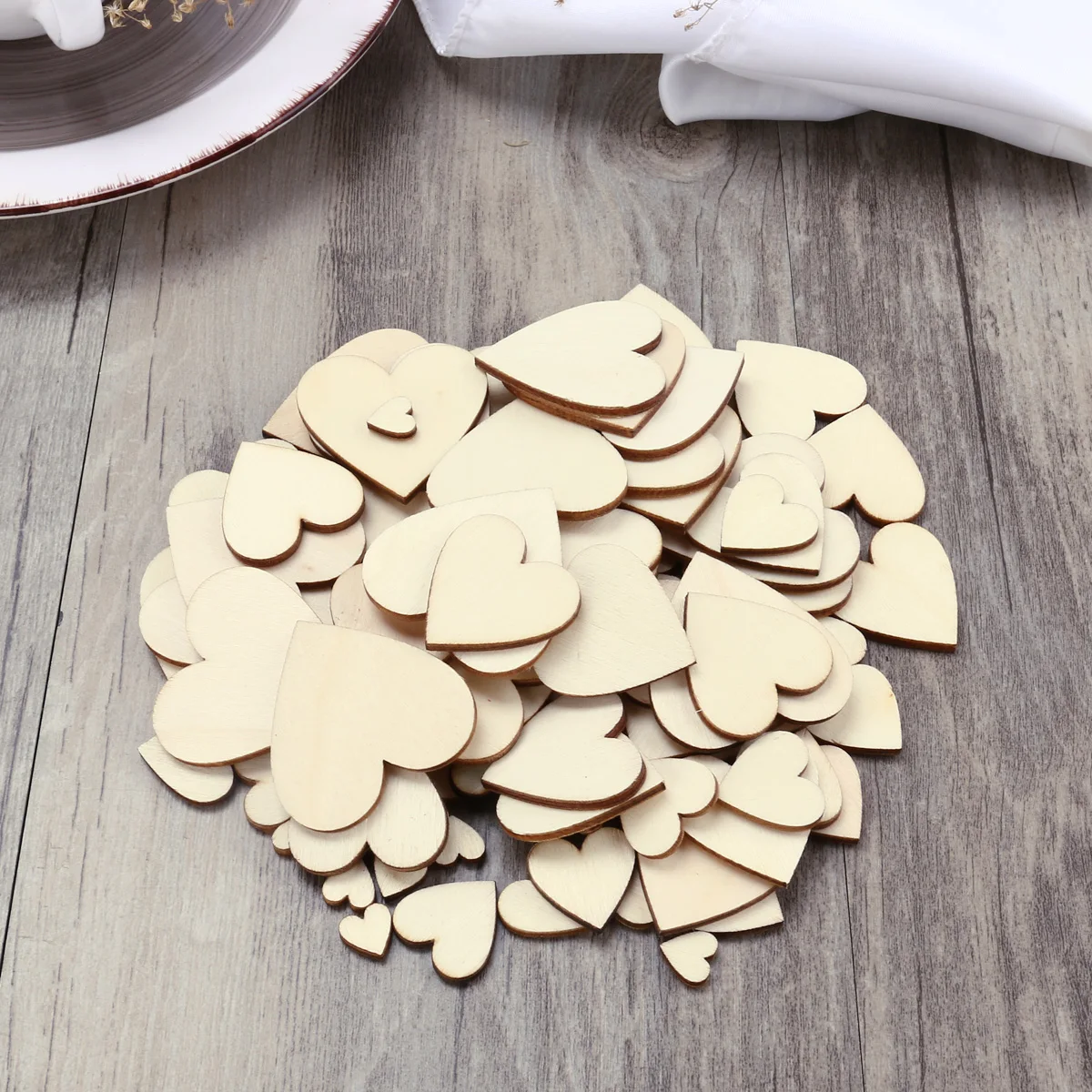 

100pcs Wood Slices 10 20 30 40mm 3mm Thick Natural Bark Wood Color Smooth Finish DIY Crafts Scrapbook Decoupage Embellishments