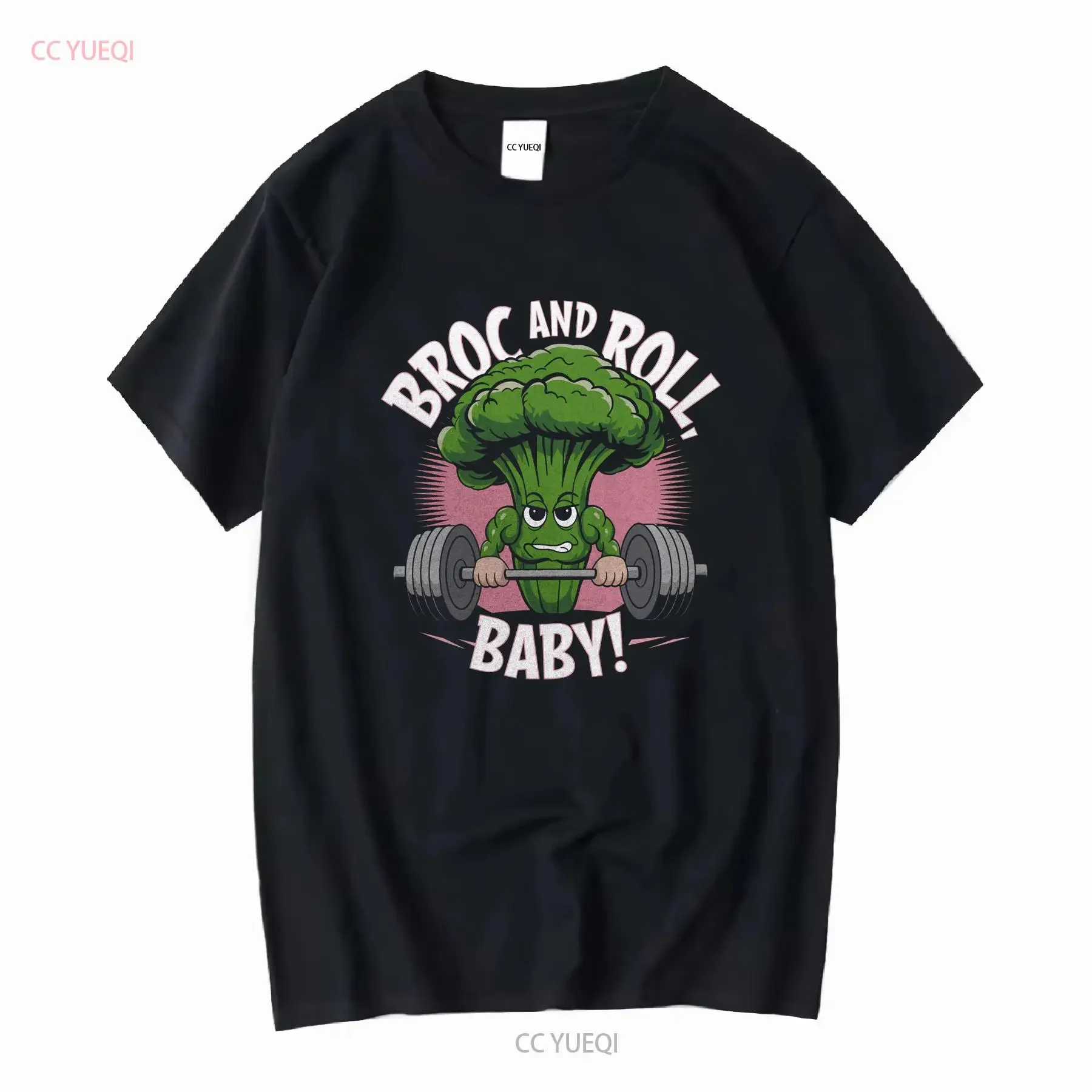 Funny Gym Broccoli T Shirt Workout Vegetable Fitness Lover Motivational Apparel Cute Design Top for long or short sleeves