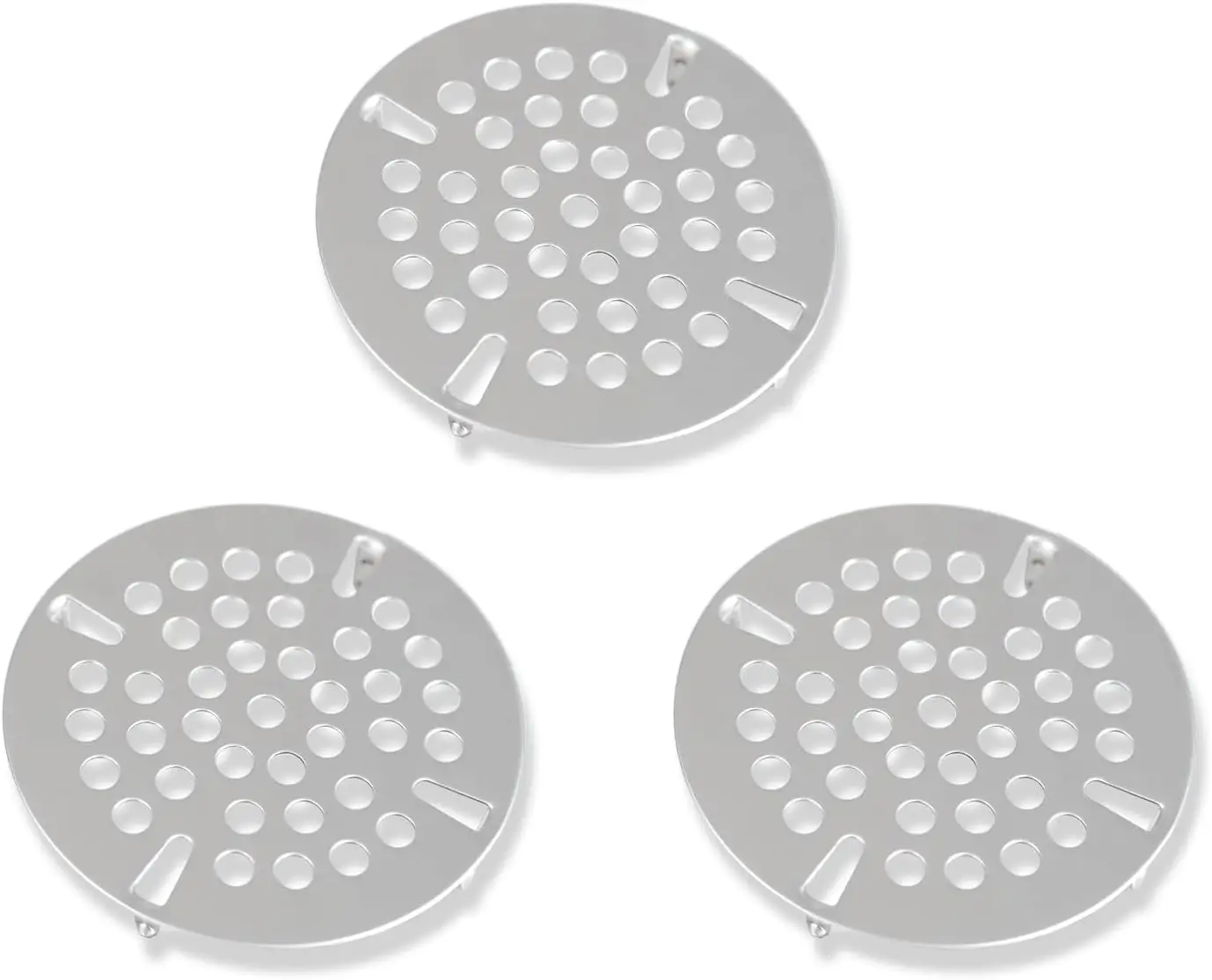 

(3 Pack)3-1/2" Commercial Sink Drain Strainer Replacement, Waste Drain Cover Screen, Flat Strainer Only for Commercial S