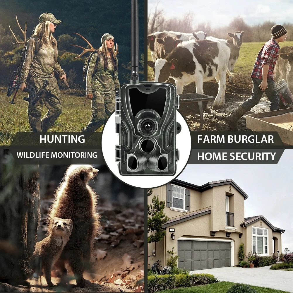 HC801 Hunting Trail Camera Outdoor 3G WiFi Photo Trap Waterproof 0.3s Trigger Night Vision Wildlife Animal 4G Hunting Camera