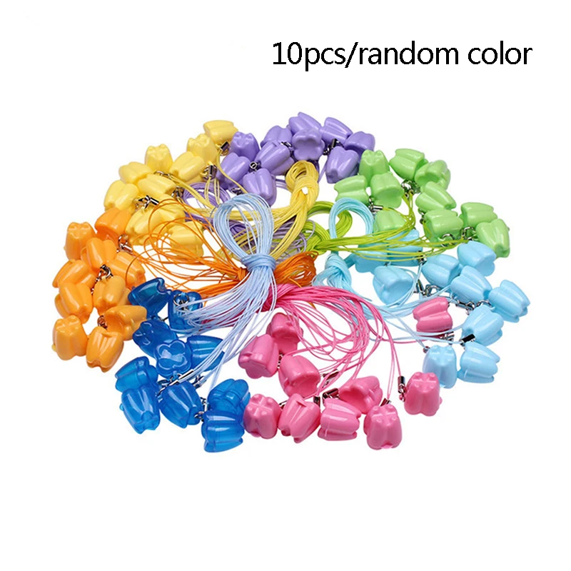 10pcs Colorful Baby Kids Tooth Storage Box Organizer Milk Teeth Keepsake Holder