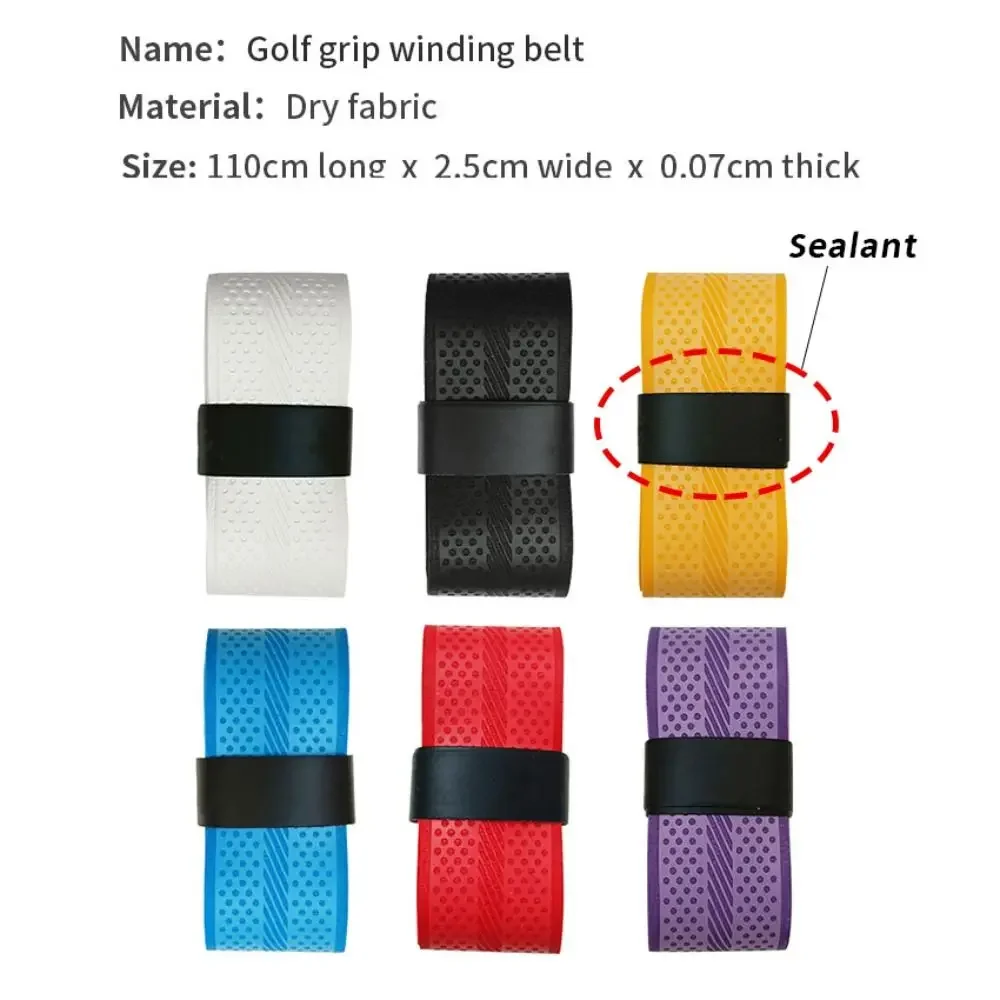 Dry Non-Slip Leather Decorative Pattern Hand Glue Overgrip for Golf Golf Club Overgrip Golf Club Sweatband Golf Club Grip Tape