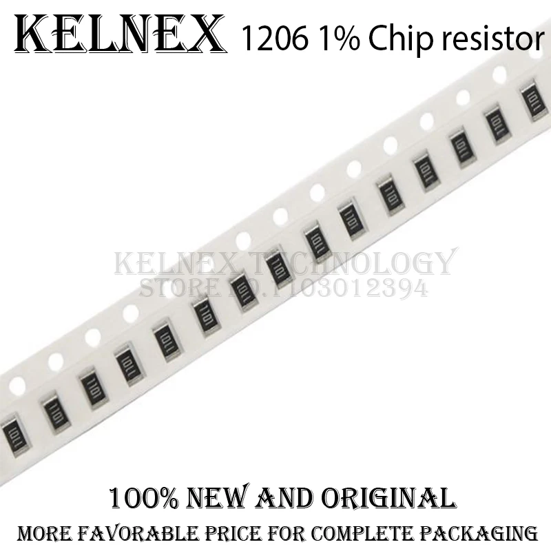 100 Stuks 1% 1206 Smd Weerstand 0r ~ 10M 1/4W 0 0.1 1 10 100 150 220 330 Ohm 1K 2.2K 4.7K 10K 100K 1r 10r 100r 150r 220r 330r 1M