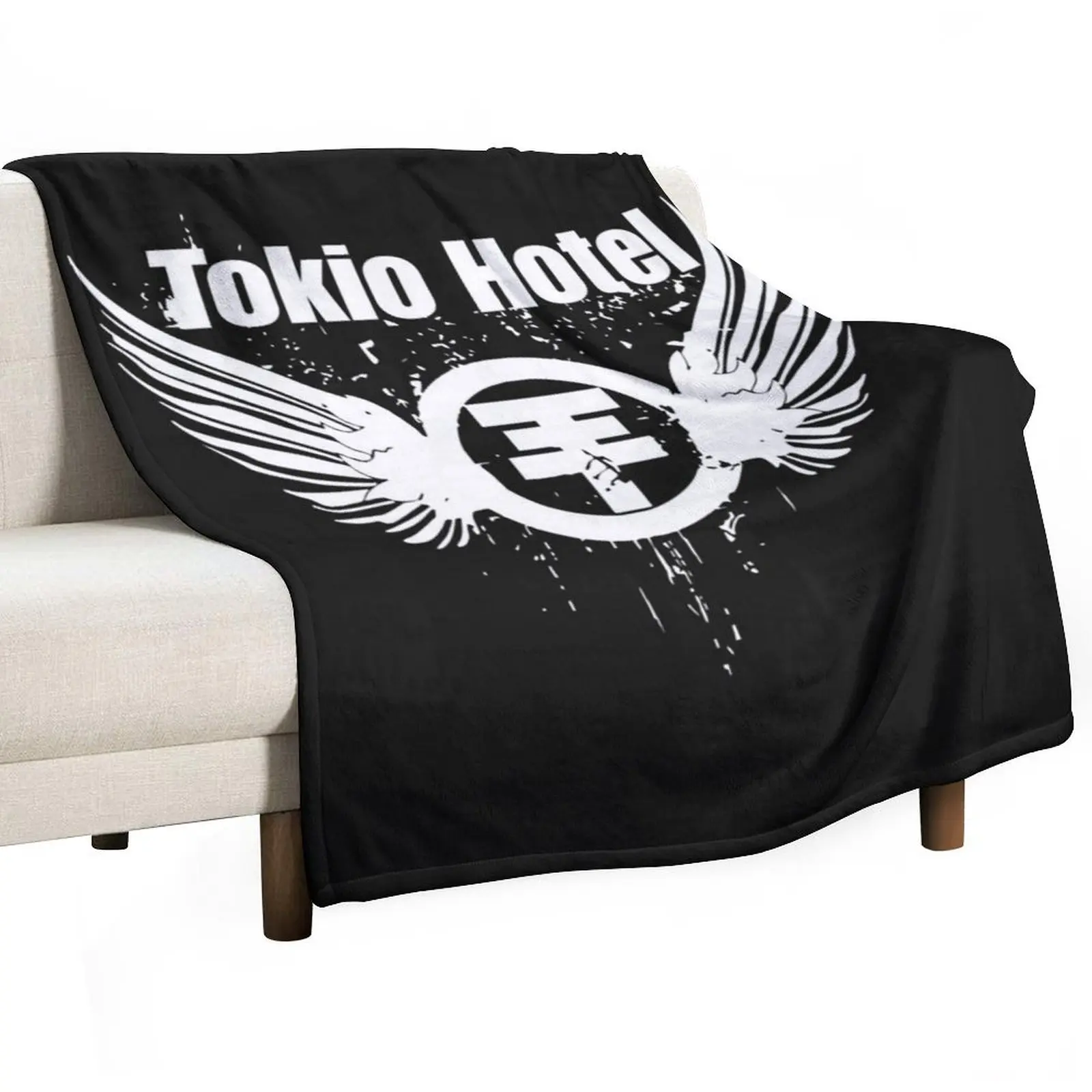 

Tokio Hotel Merch Tokio Hotel Logo Throw Blanket Spring Fall Cozy Throw Blanket for Couch