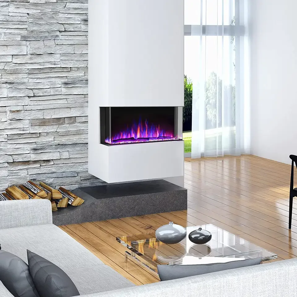 Custom Sized Insert Fireplace 72 100 Inch Led Electric Fireplace Without Heater