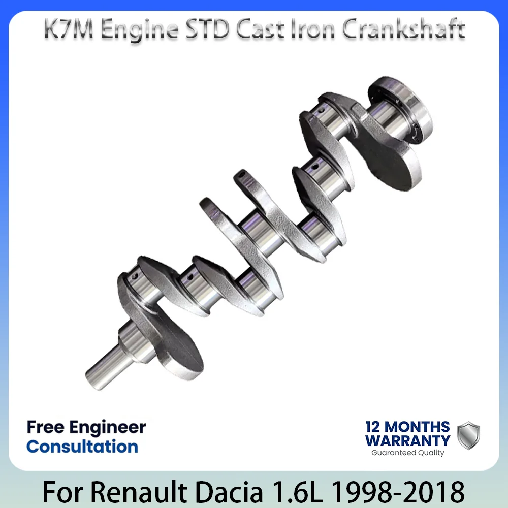 STD Cast Iron Crankshaft For Renault Clio Kangoo Symbol Thalia Dacia Logan 1.6L 1.6 L T L4 K7M 8V Petrol 1998-2018 7700273357