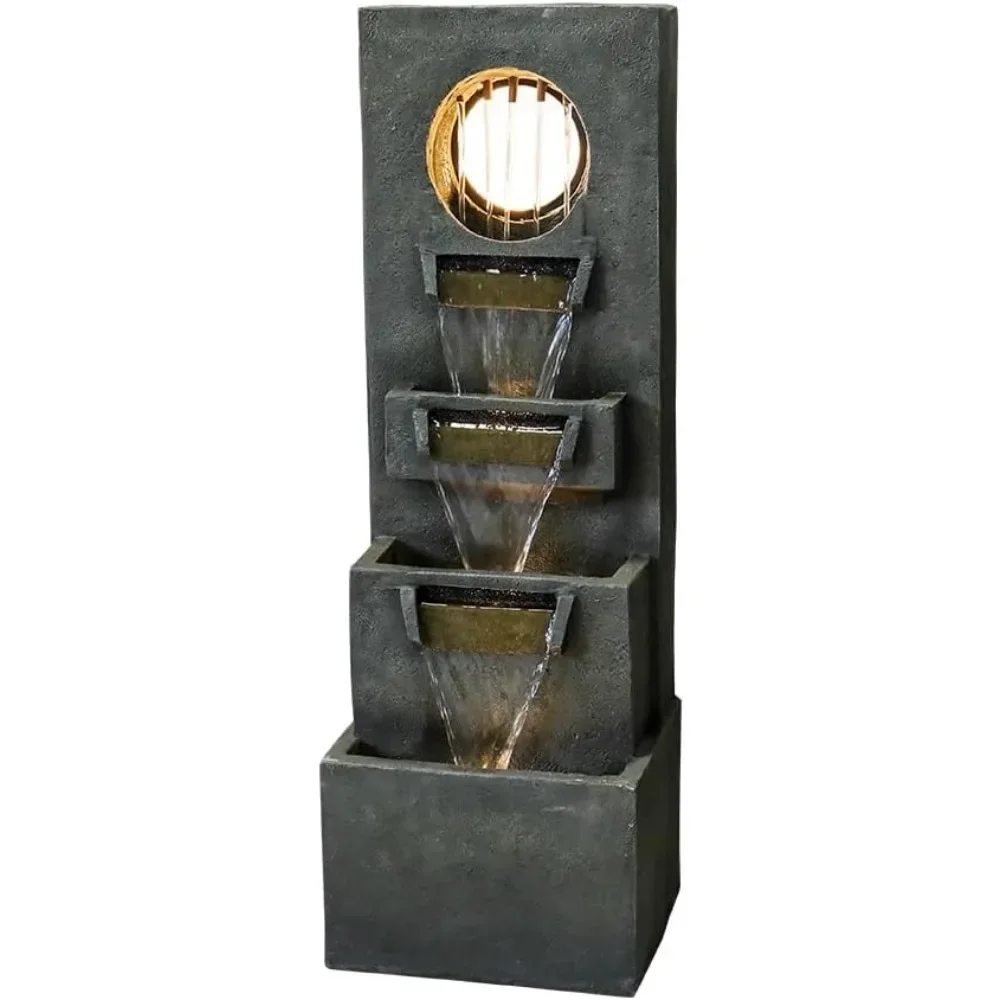 

Dai Outdoor Waterfall Fountain - Tall indoor leisure floor fountain room, 4-story outdoor fountain and indoor waterfall