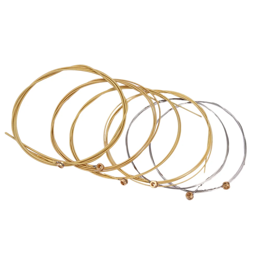 

6 pcs For Acoustic 0.3Mm 0.41Mm 0.61Mm 0.81Mm 1.35Mm 1.71Mm Steel Core Copper Coated Long Lifespan Anti-Oxidation
