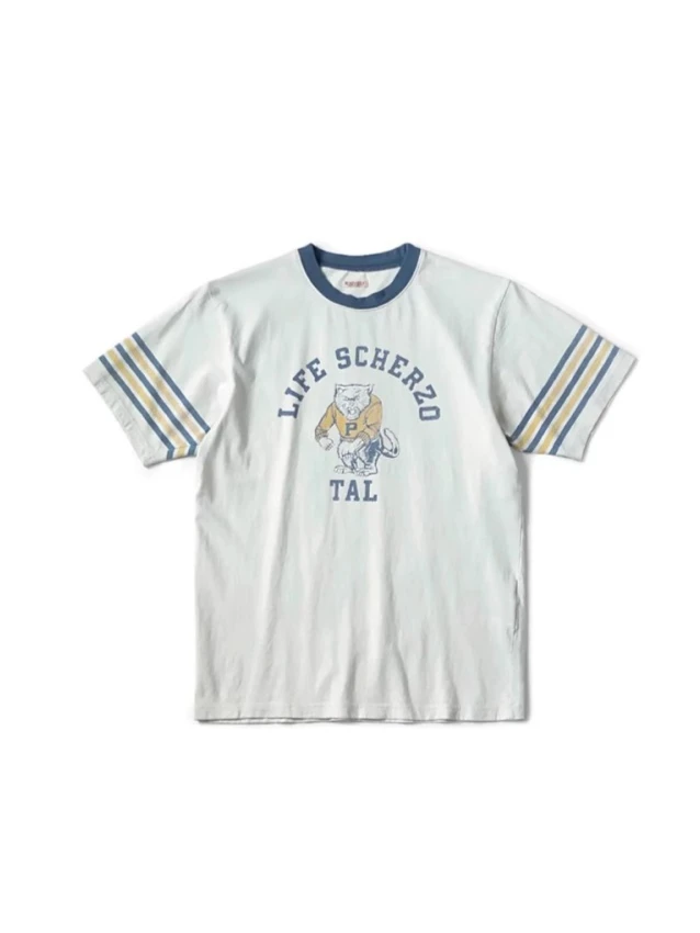

KAPITAL 25SS Tiger Fun Print Loose Crew Neck T-Shirt
