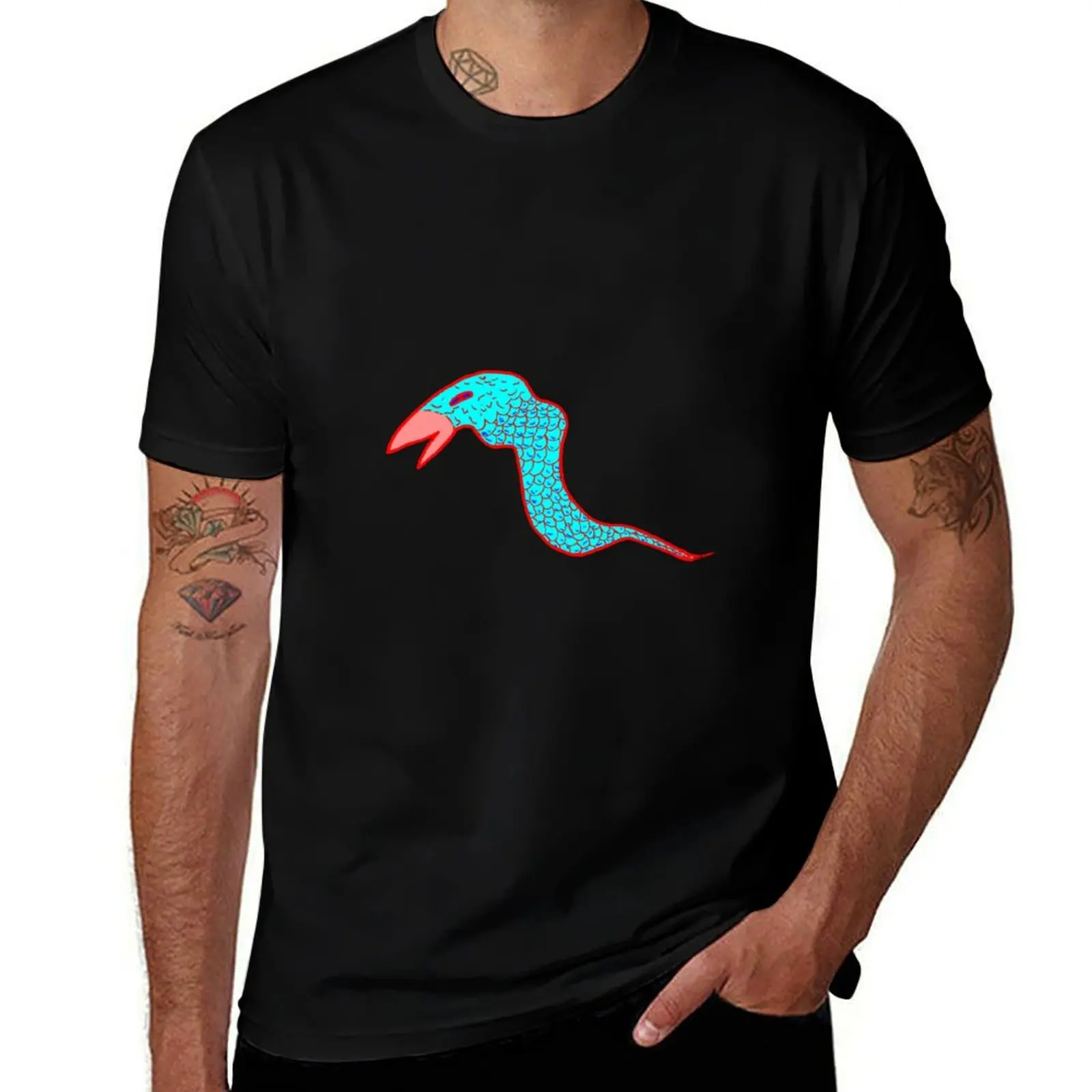 bird snake creature T-Shirt Anti-Wrinkle Short Sleeve T-Shirt