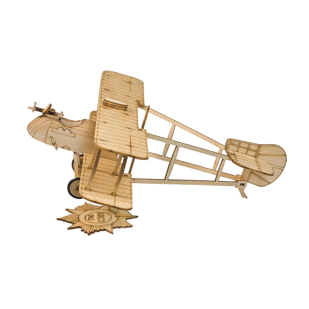 Real Hawk Mini Airco DH.2  Scale 1:48 Aircraft Wood Solid DIY Assembly Static Model Set Wood Toys Ornaments Children's Gifts