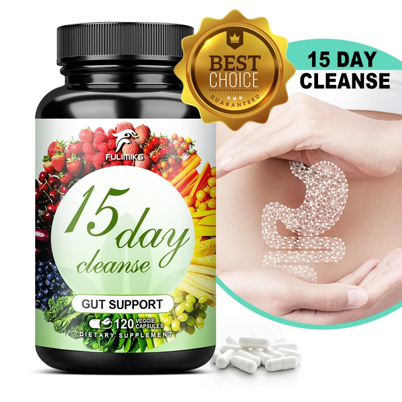 15-Day Cleanse and Detox Supplement - Supports Gut Health, Improves Digestion, Metabolism and Promotes Weight Management