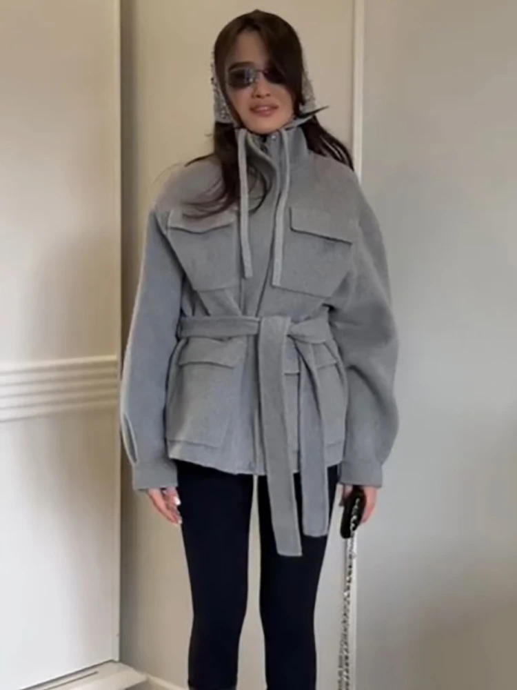 Relaxed Chic Jacket Casual Stylish Vintage Loose Women Overcoats Sophisticated Female Fall Street Fashion Outerwear