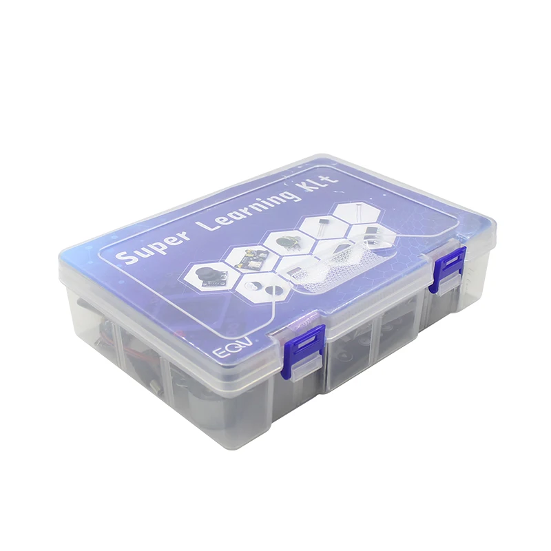 EQV Super Starter Kit for Arduino UNO R3 - Uno R3 Breadboard / Step Motor / SG90 Servo / 1602 LCD / jumper Wire