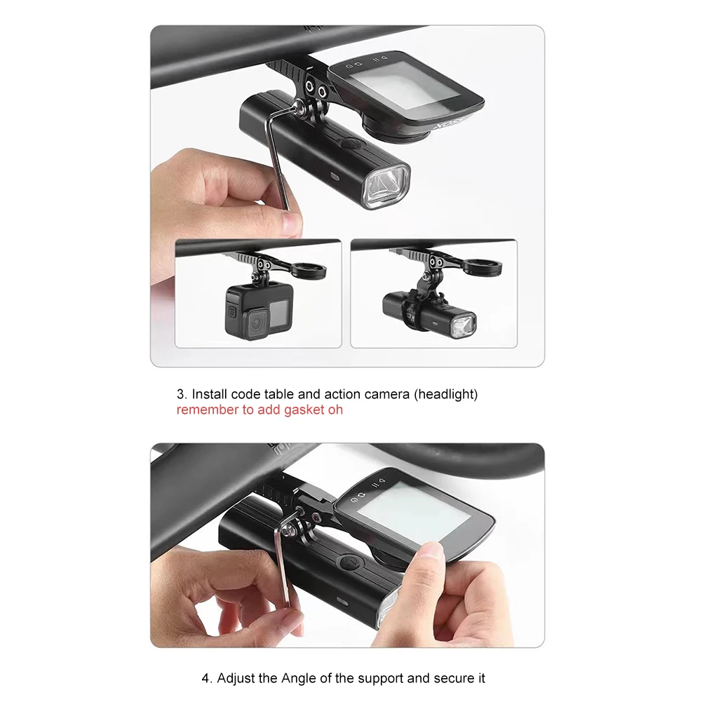 

Road Bike Stopwatch Holder Aluminum Alloy Bicycle Handlebar Computer Holder Road Bike Handlebar Extender Bicycle Accessories
