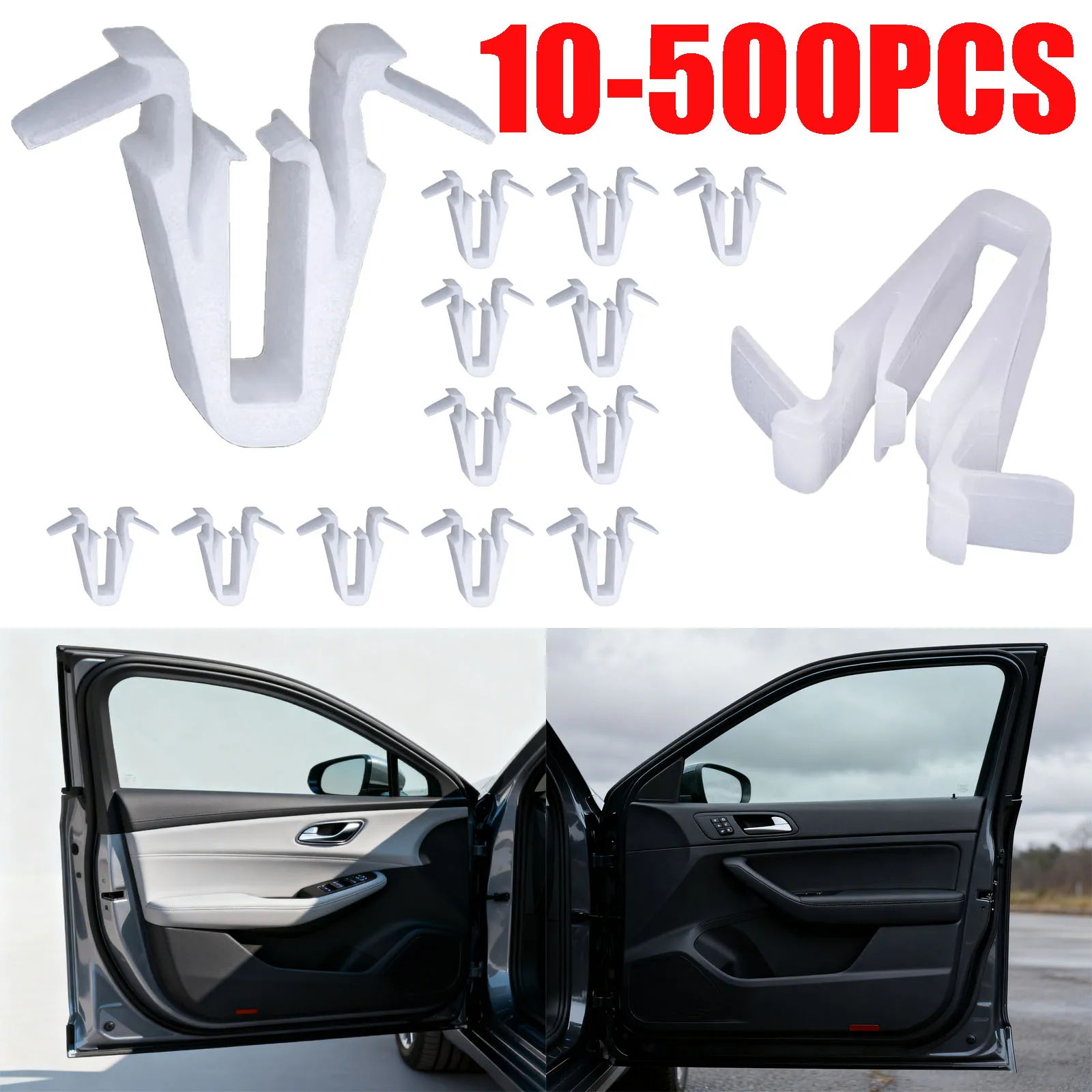 10-500X Car Door Garnish Moulding Retainer Clip For Lexus Toyota Tacoma Tundra RAV4 Sequoia Land Cruiser Highlander C-HR Yaris