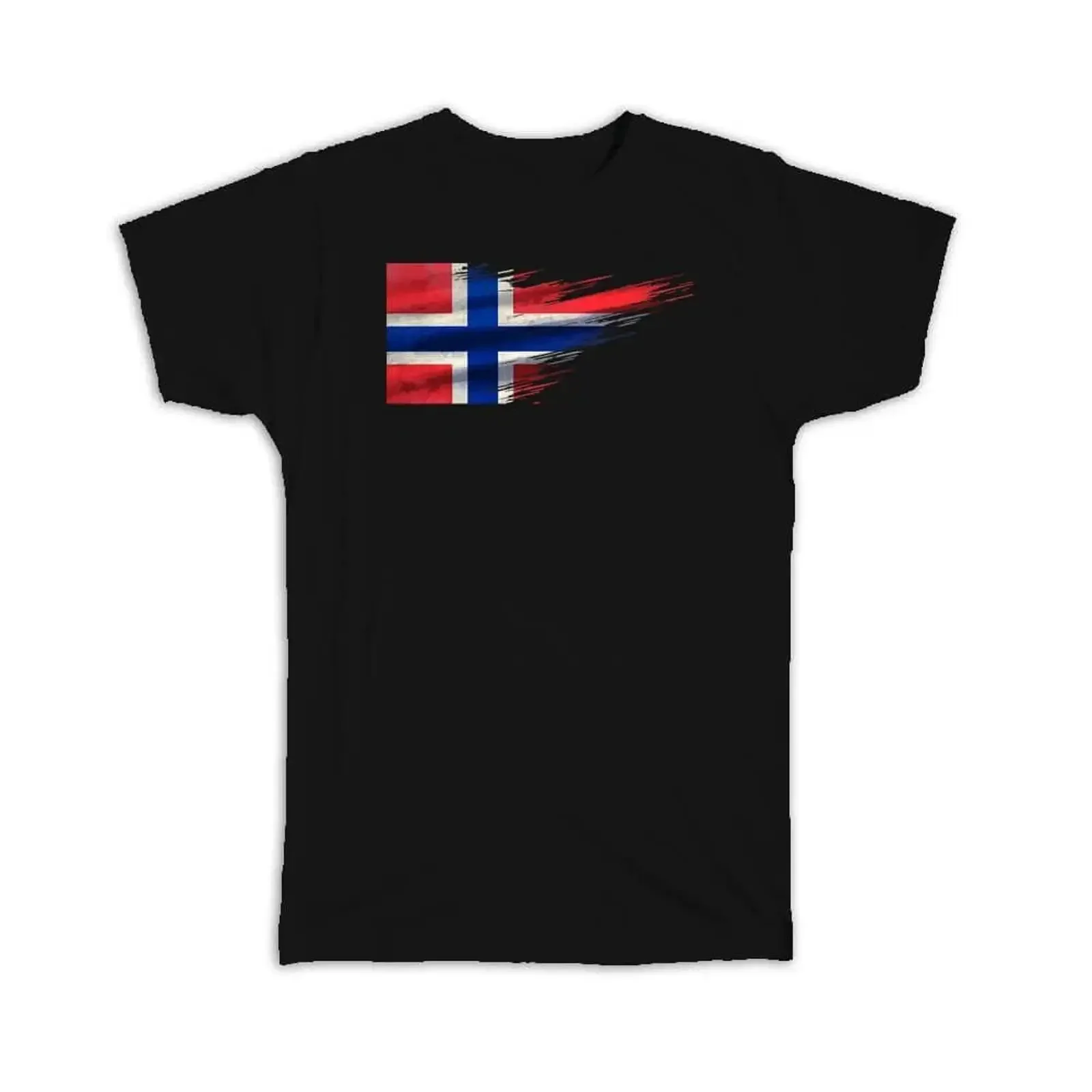 T Shirt Norway Flag Norwegian Travel Expat Country Artistic vintage Washed Slightly Versatile Soft designer clothes Breathable