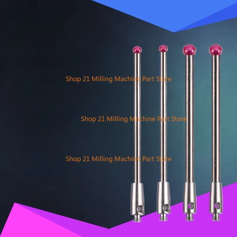 1 Buah Probe Tiga Dimensi Probe Jarum Ruby Tiga Koordinat Baja Tahan Karat/Batang Ukur Baja Tungsten M2/M3