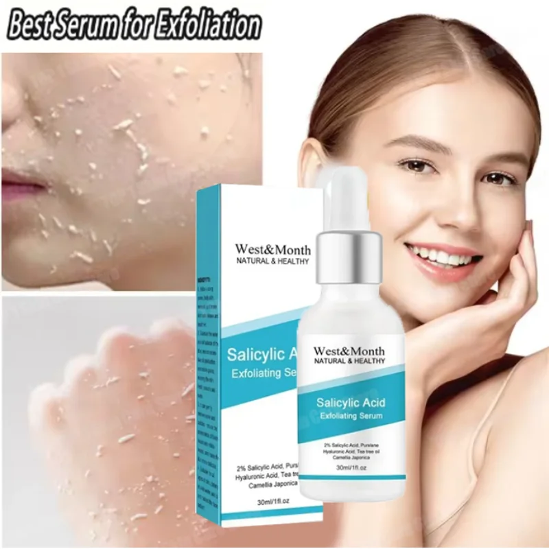 Salicylic Acid Exfoliating Serum Anti Aging Essential Oil Shrink Pores Remove Acne