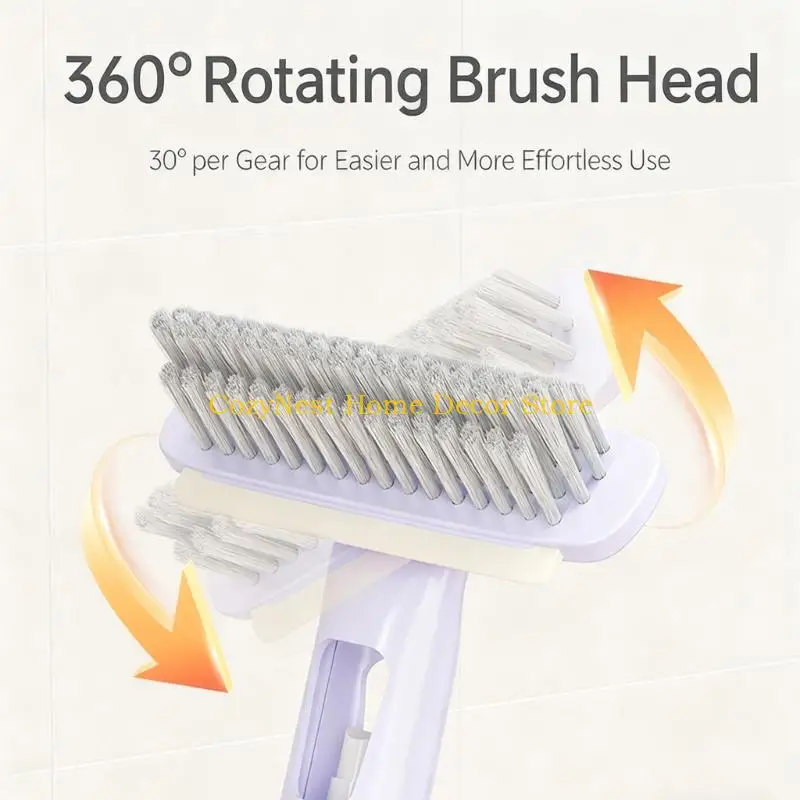 

92MF MultiPurpose Rotating Brush with and Hard Bristles for Deep Cleaning Tile Grout for Various Home Cleaning Task
