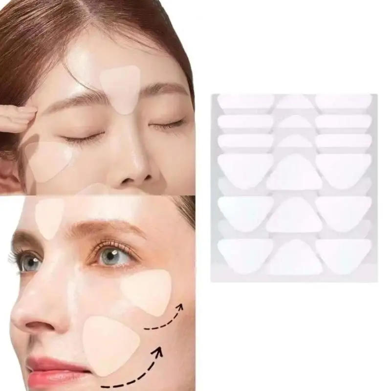 27/36/90PCS Forehead Nasolabial Fold Patch PE Material Forehead And Smile Patterns Transparent Invisible Nasolabial Fold Patch view 2