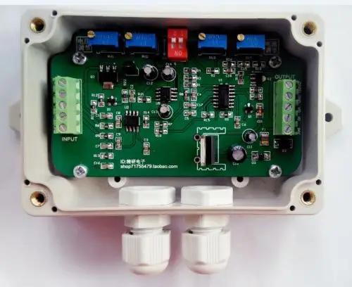 JY-S60 DC18-26v Current Load Cell Load Cell Amplifier Weight Transmitter 4-20mA 0-5V or 0-10V Voltage with Housing