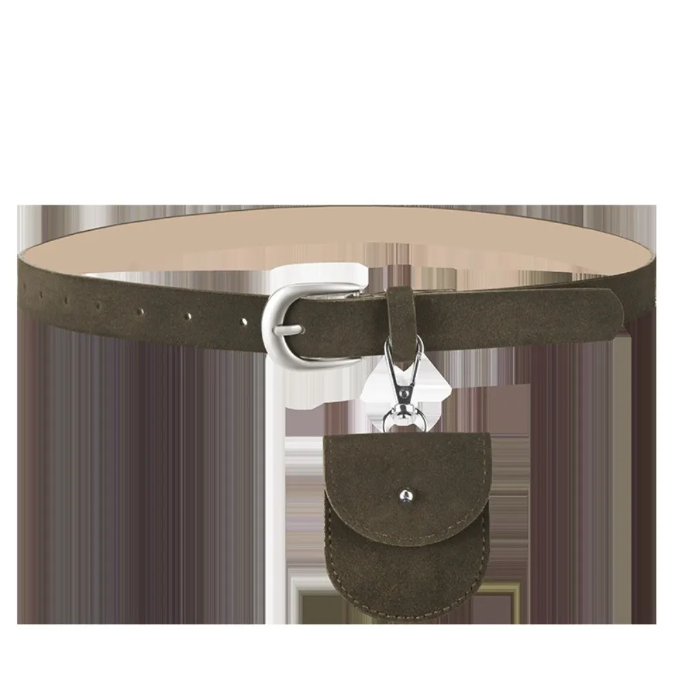 

Fashion Pin Buckle Suede Waist Belt Luxury Design Versatile Waist Bag Leather Belt Women Waistband Clothing Jeans Decoration