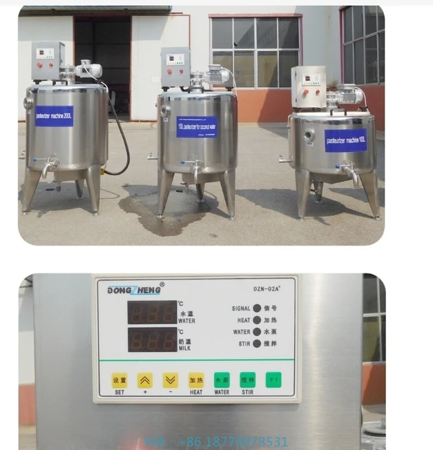 k Pasturizzatore efficiente per la macchina per pasteurizzazione per la lavorazione del latteAlta produttività Piccola Mil