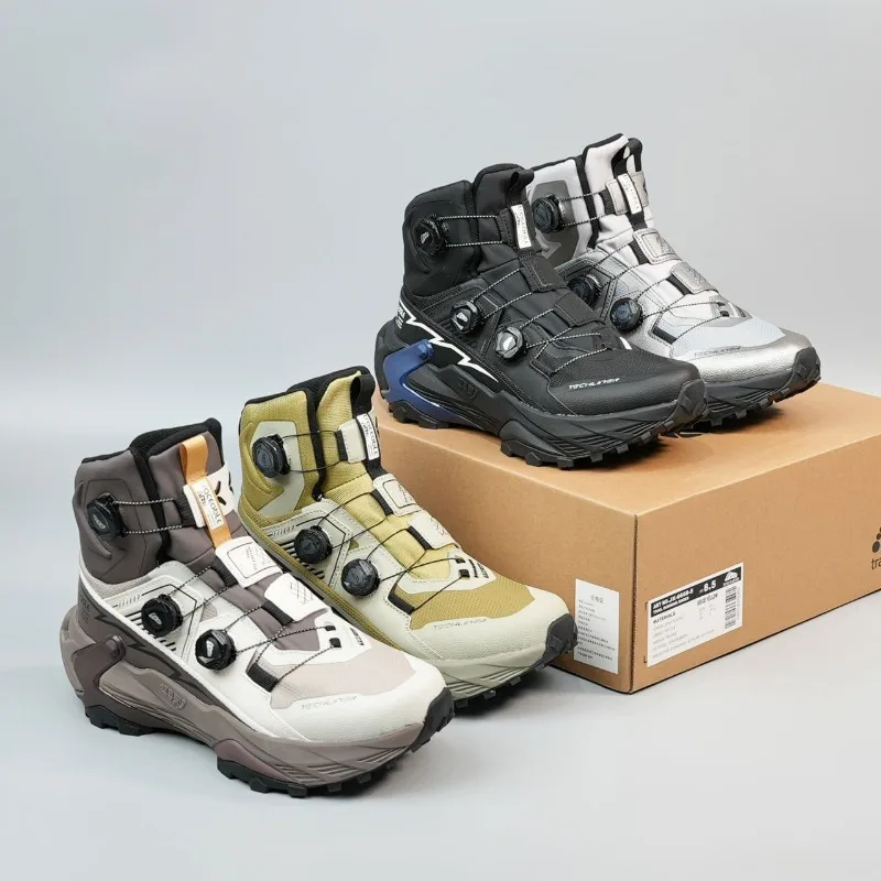 Good Quality Unisex Outdoor Hiking Shoes Comfortable Mountain Climbing Couples Footwear Rotating Buckle Men Sneakers Trekking