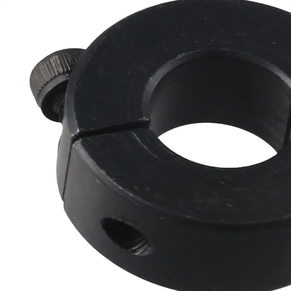 Separated Carbon Steel Shaft Collars Black Inner Diameter 6-55mm Ring Collar Hole Retaining Clamp Conveyor Belt Systems